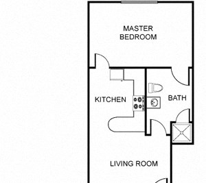 One bedroom apartment at The Regency Apartments in Tempe AZ